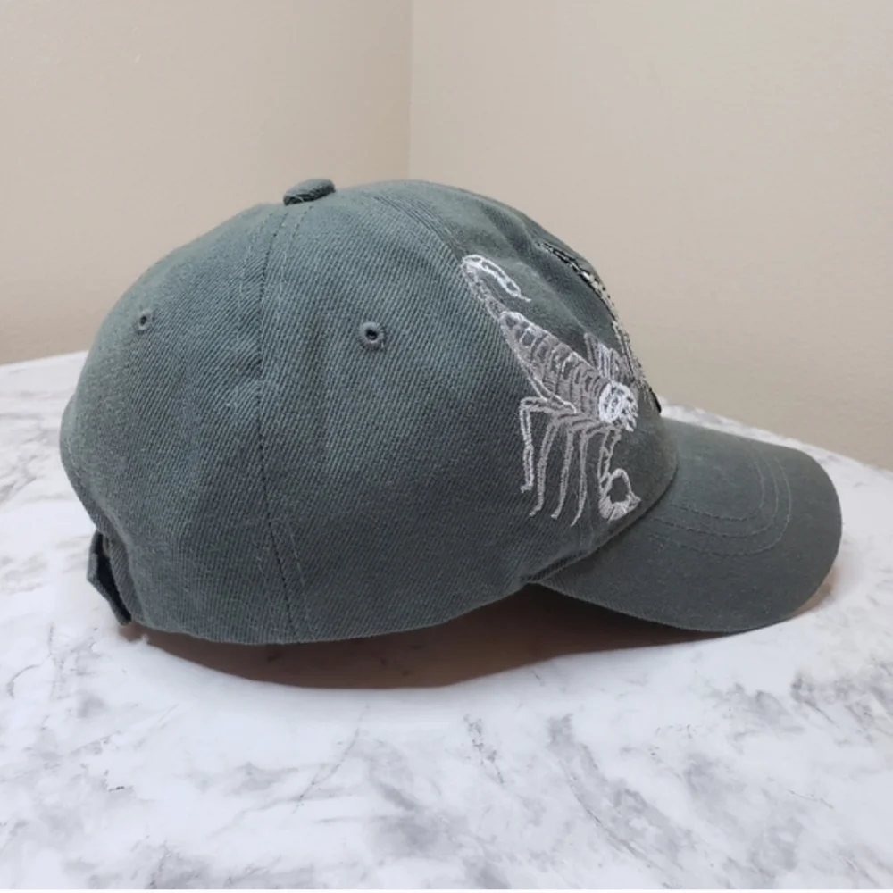 Blue Ocean Y2K Gray Scorpion Embroidered Baseball Cap Unisex